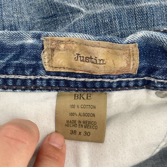 BKE Men's Distressed Jeans Justin 38x30 - Picture 9 of 14